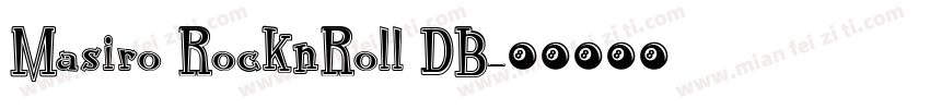 Masiro RocknRoll DB字体转换